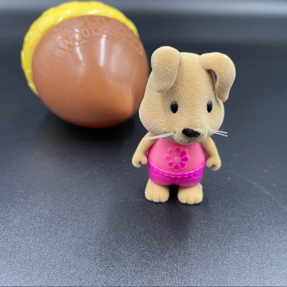 Lil Woodzeez Bobble Head Brown Rabbit Figurine